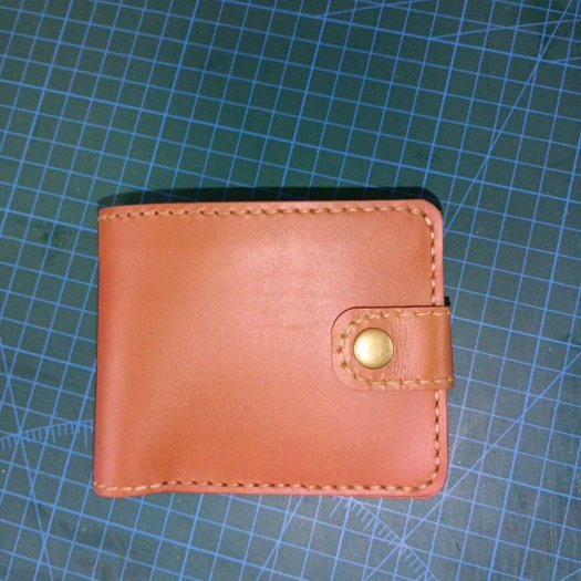 Шкіряний класичний чоловічий гаманець Біфолд з монетницею