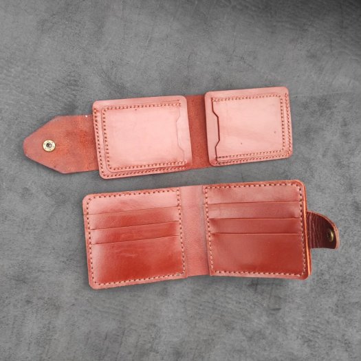 Шкіряний гаманець та затиск для грошей