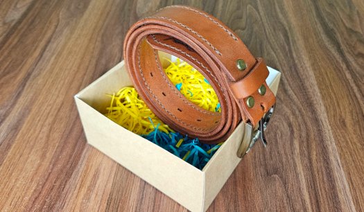 Ремінь чоловічий коричневого кольору