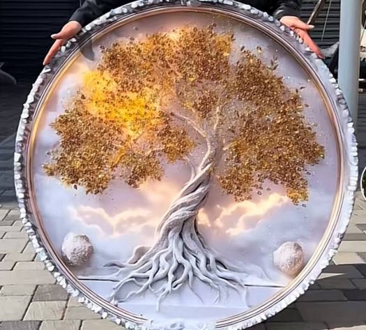 Сучасна картина для інтер'єру "Дерево життя" з епоксидної смоли