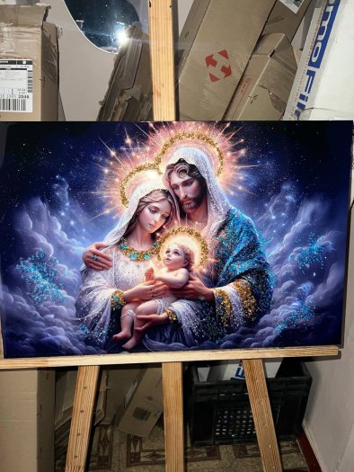 Картина-ікона Святої Родини в сучасному стилі